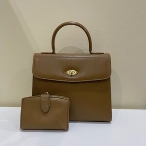 Vintage Coach Madison Leather Handbag Set (Caramel Color)